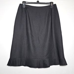 Ann Taylor Petites black ALine knee length skirt 10P